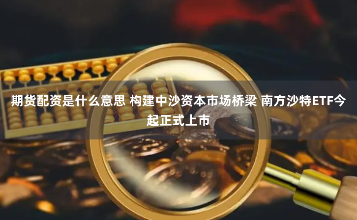 期货配资是什么意思 构建中沙资本市场桥梁 南方沙特ETF今起正式上市
