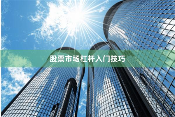股票市场杠杆入门技巧